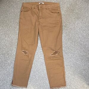 Kensie Women's Tan Skinny Jeans. Size 8/29. EUC